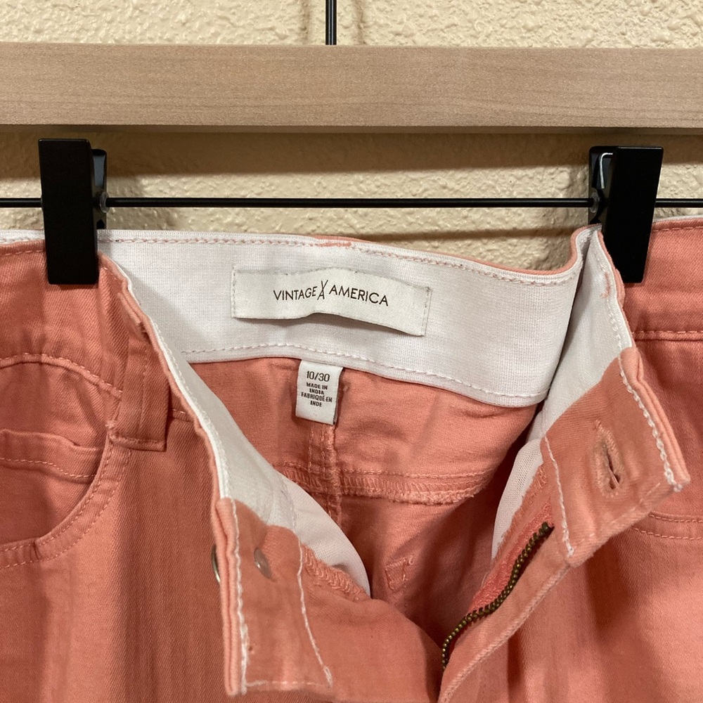 Vintage America pink capris jeans